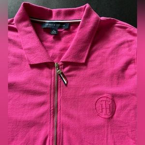 Tommy Hilfiger Woman’s Short Sleeve Half Zip Shirt